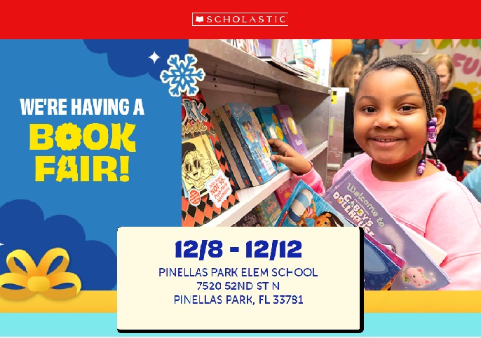  Scholastic Book Fair December 8 to December 12